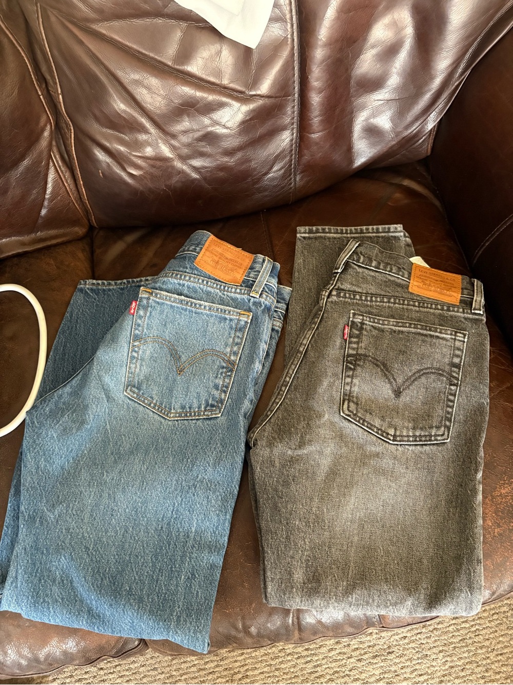Levi's wedgie Jeans - Blue and Washed Black